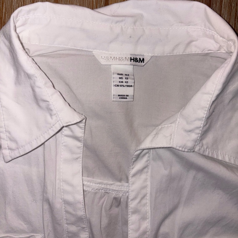 H&M BUTTON DOWN SHIRT DRESS - Picture 6 of 7